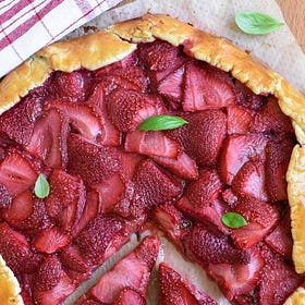 Strawberry Basil Galette 