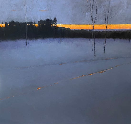 Across, 46 x 48", Oil, © Mary Jo Van Dell