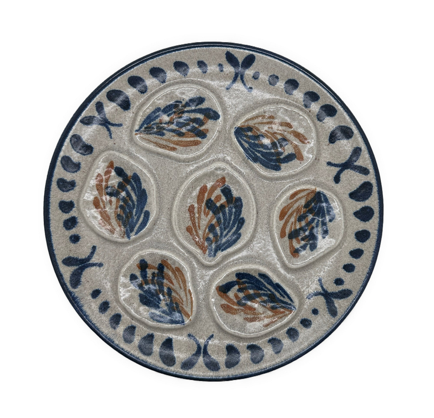 Vintage French MBFA Pornic Oyster Plate