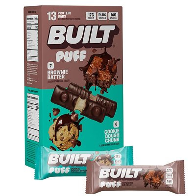 Built Bar Puff Collagen Protein Mixed Box 1.41 Ounce (13 Count)