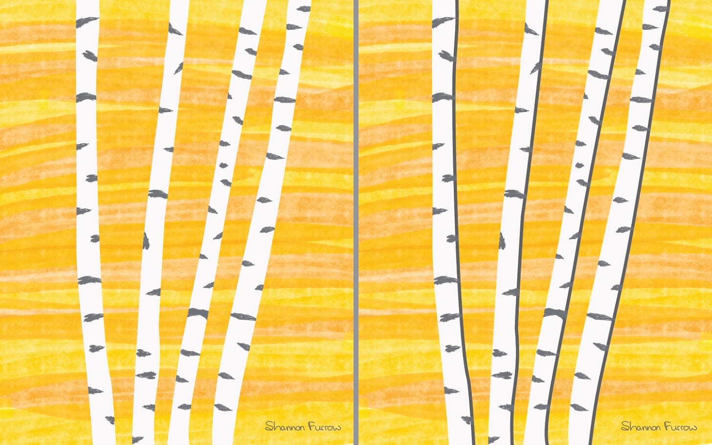 Birch Tree Digital Art in Affinity Designer and Photo | Trees and ...