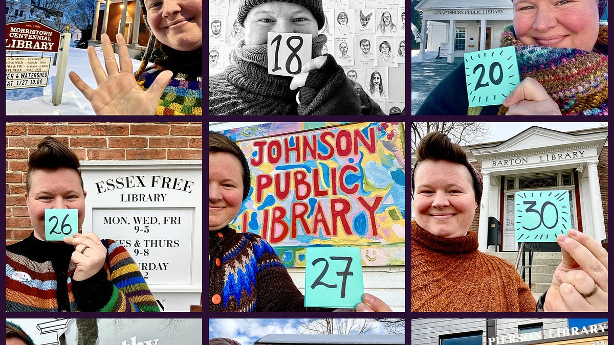 Knitting in Libraries: a Professor's Quest to Visit Every Library in Vermont
