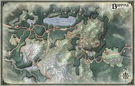 Curse of Strahd | Land of Barovia Map Curse of Strahd | Land of Barovia Map