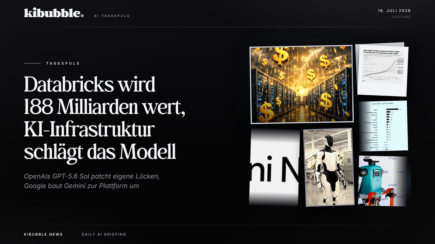 KI-Infrastruktur schlägt das Modell: Databricks wird 188 Milliarden wert KI-Infrastruktur schlägt das Modell: Databricks wird 188 Milliarden wert