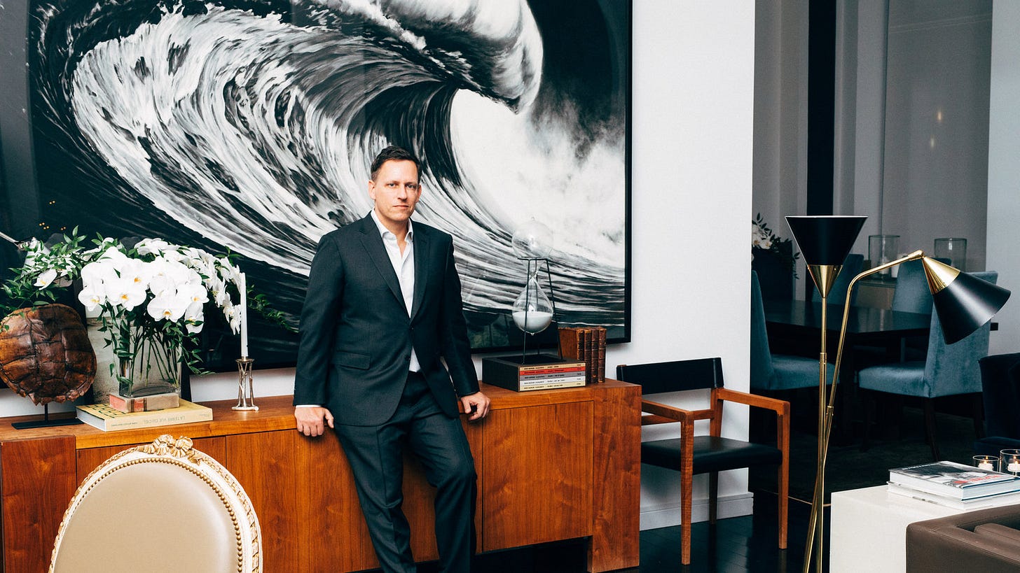 Peter Thiel's Money Talks, in Contentious Ways. But What Does He Say? - The  New York Times