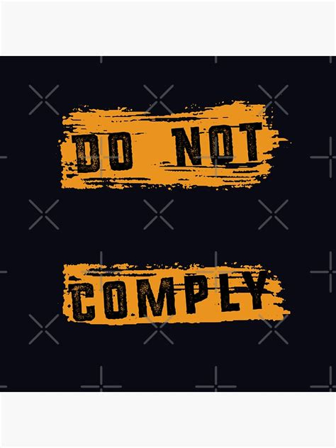 "Resist Defy Do Not Comply" Sticker for Sale by Boocles42 | Redbubble