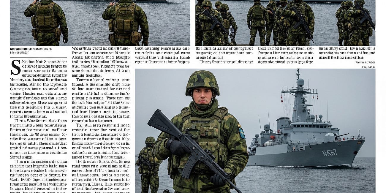 Sweden's Not-So-Secret Defense Upgrade: How to Spend $28 billion USD and Make Putin Really Annoyed