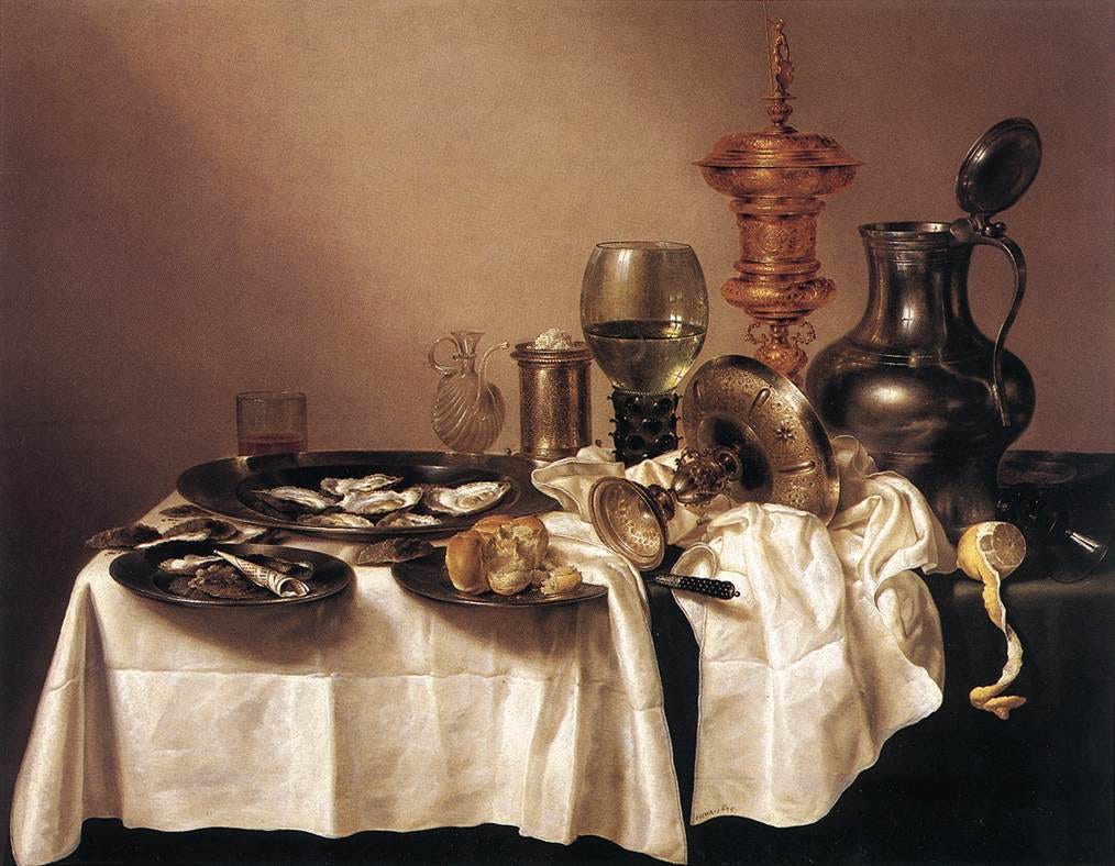 Willem Claesz Heda — Nature morte au gobelet doré (1635)