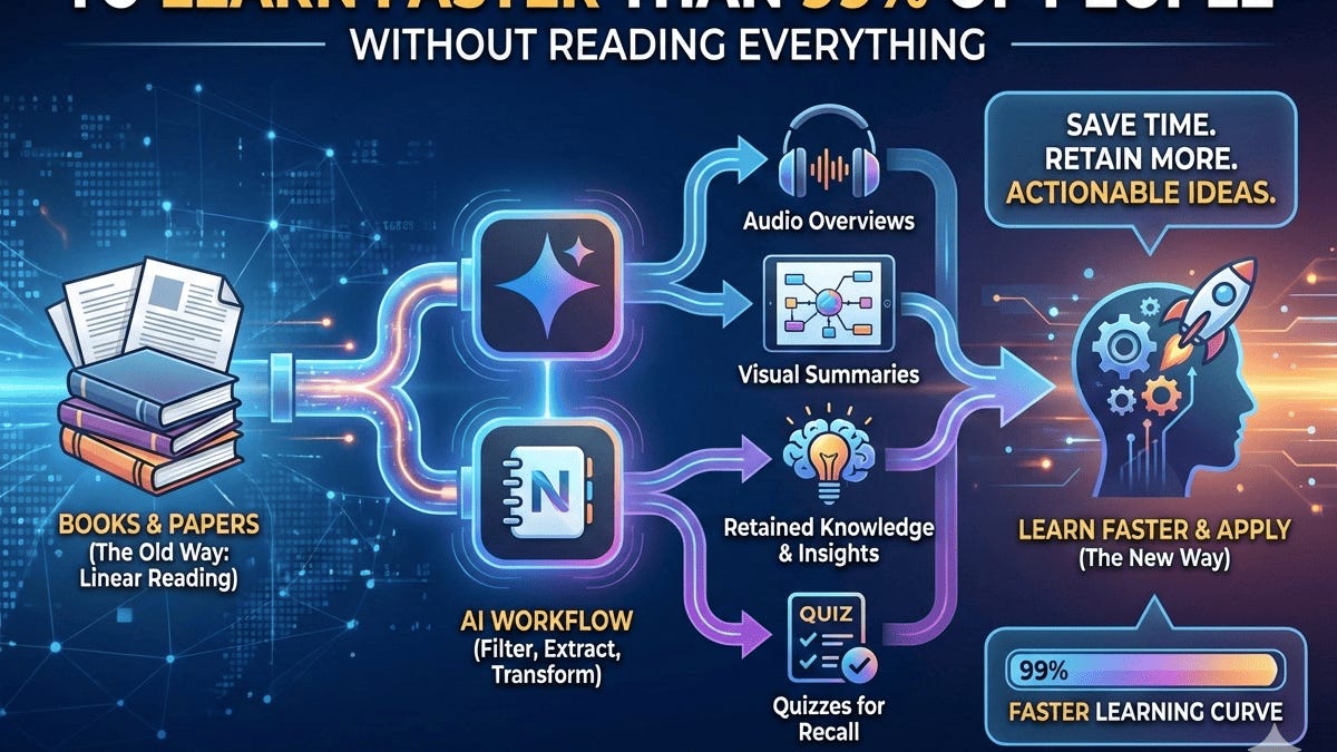 How I Use Gemini + NotebookLM to Read Less, Learn More, and Remember ...