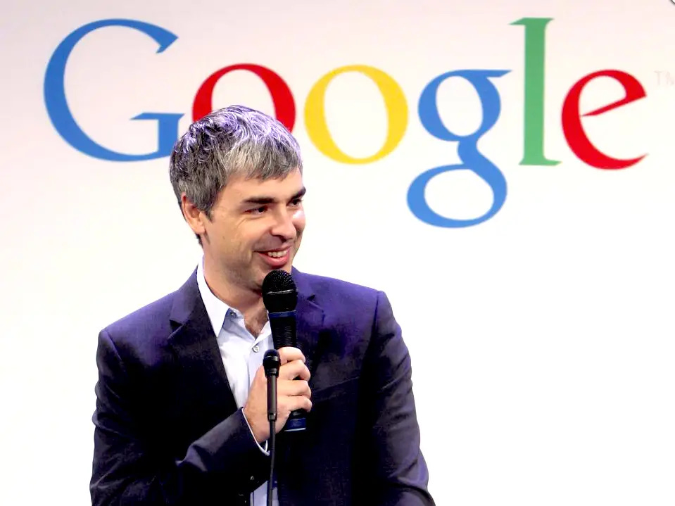 Larry Page speaking at a Google event after reclaiming his CEO role in 2011 Larry Page speaking at a Google event after reclaiming his CEO role in 2011