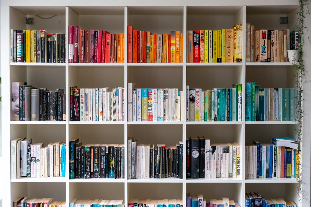 A generic bookshelf