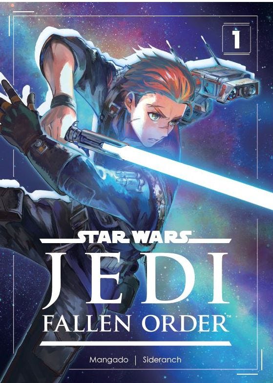 May be an image of text that says '1 1 -STAR STARWAR TAR WARS JEDI JE E J FALLEN FALLENORDER ORDER™ Mangado Mangado|Sideranch Sideranch' May be an image of text that says '1 1 -STAR STARWAR TAR WARS JEDI JE E J FALLEN FALLENORDER ORDER™ Mangado Mangado|Sideranch Sideranch'
