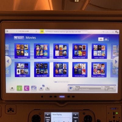 Emirates Airbus A380 Economy