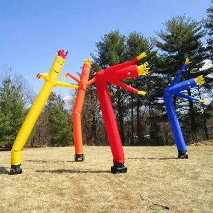 Air Dancer Inflatable Wave Man, Out-of-Home Advertising Sky Dancing Inflatable Tube Man (Excluding