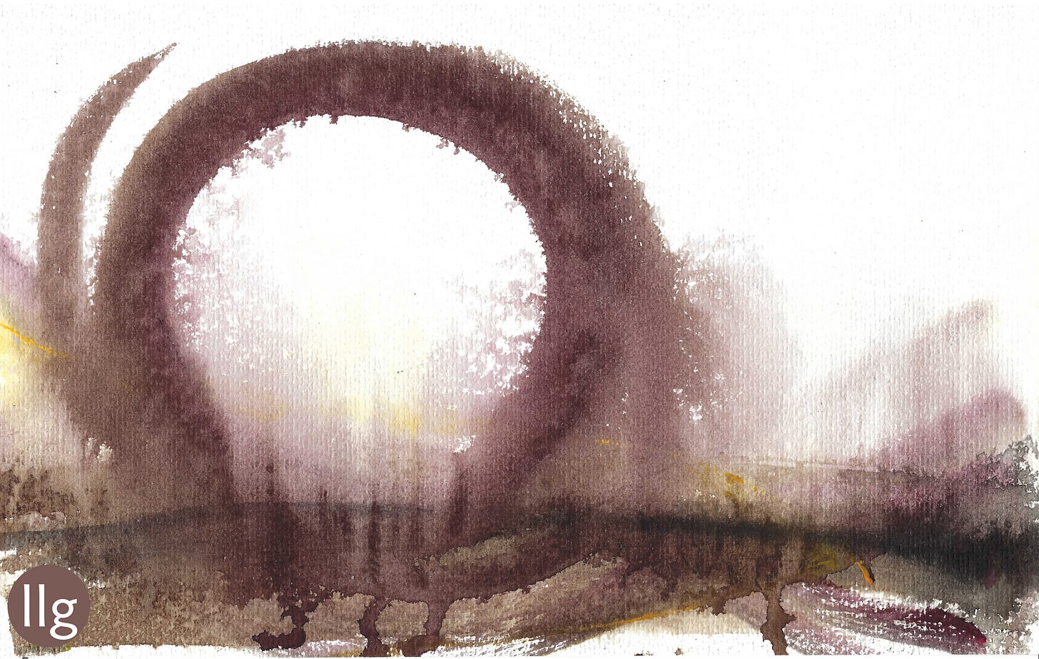 abstract enso in warm tones