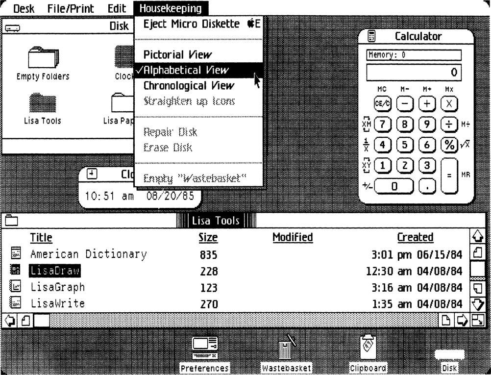GUI Wonderland #3 – At IT School with Apple Lisa – The Blisscast Journal