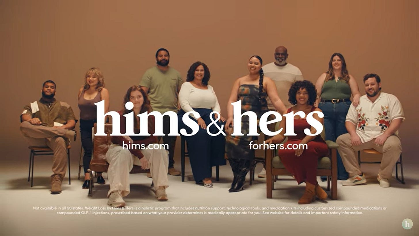 Hims & Hers tackles high GLP-1 prices in Super Bowl ad