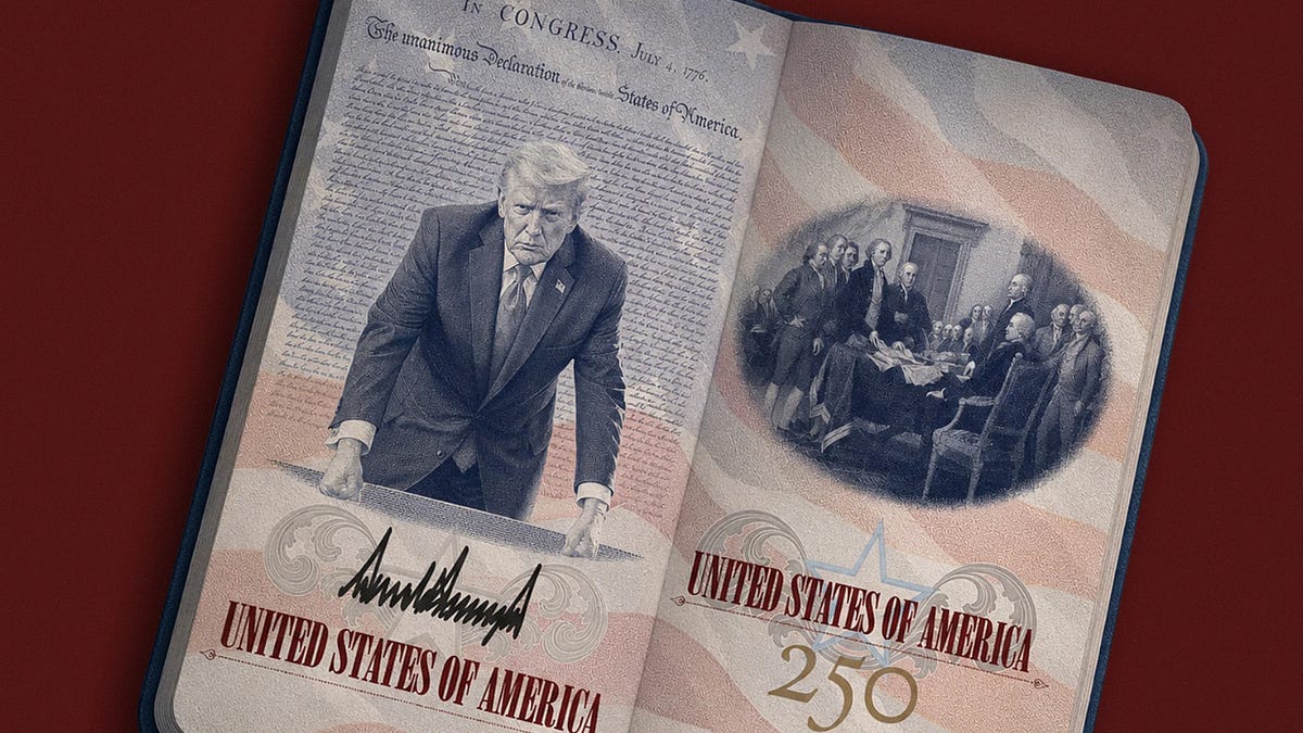 The new Trump passport covers up the reason for the season of America's 250