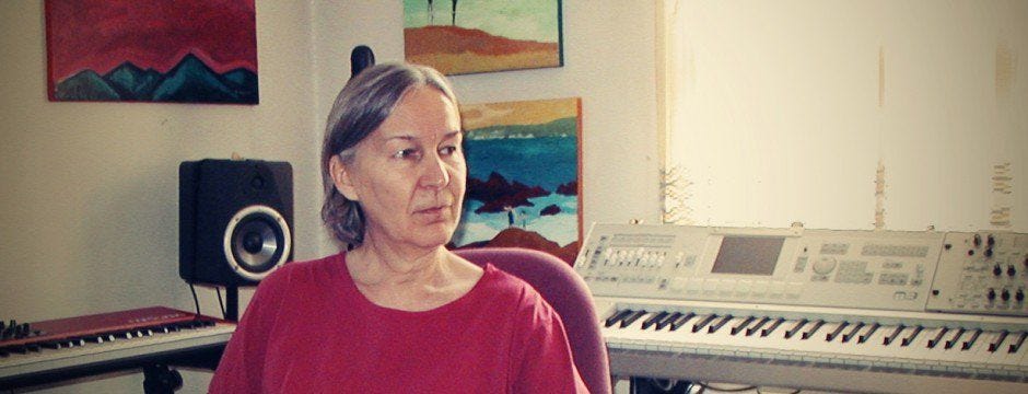 Lucette in her studio