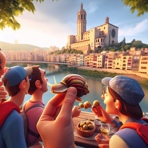 Imatges de Catalunya generades per IA amb estil Disney
