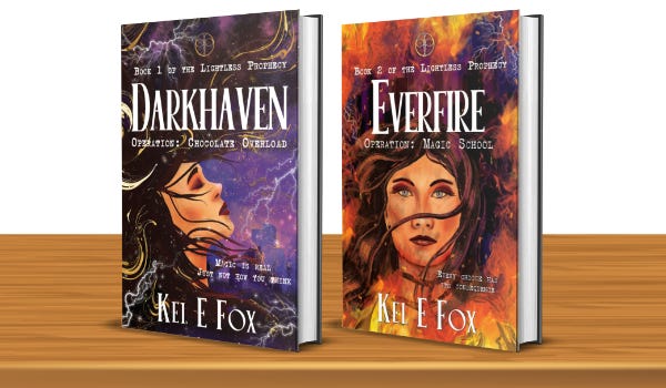 Darkhaven and Everfire special editions by Kel E Fox
