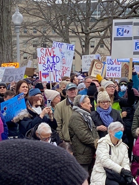 Gallery of photos of protesters.