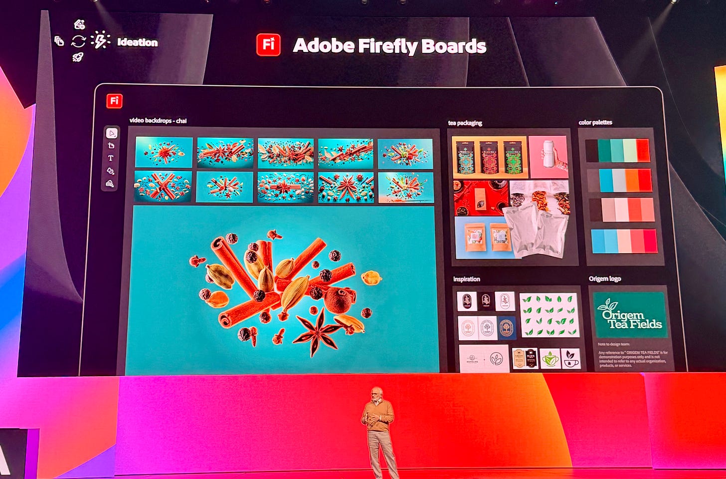 Shantanu Narayen (Adobe CEO) took the stage to start the event.
