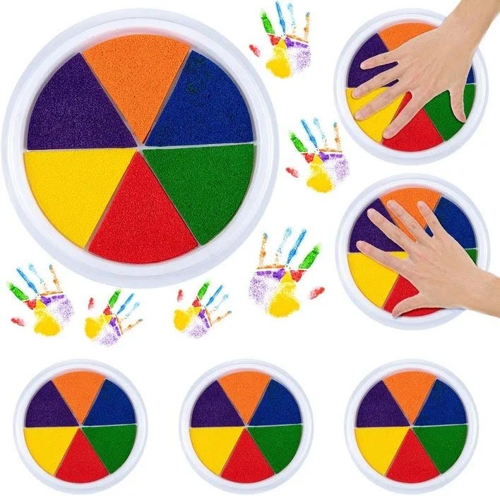 Back-to-school finger color craft
