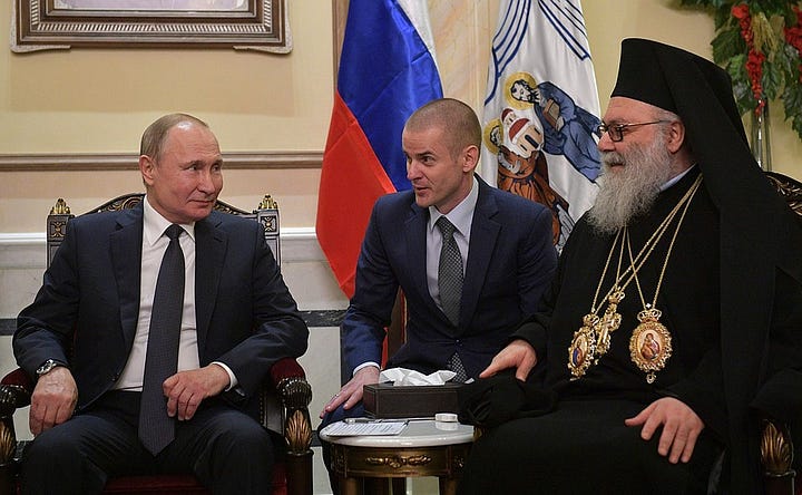 Vladimir Putin visited Mariamite Cathedral of Damascus