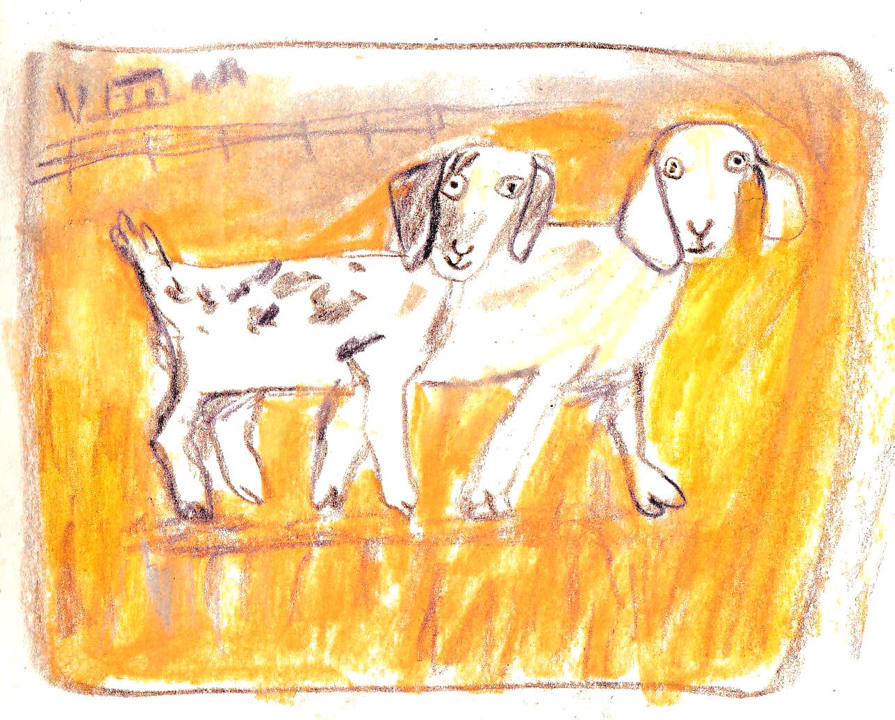 two kids illustration by beth spencer