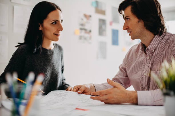 Two People Facing Each Other Drawings Stock Photos, Pictures & Royalty-Free Images - iStock