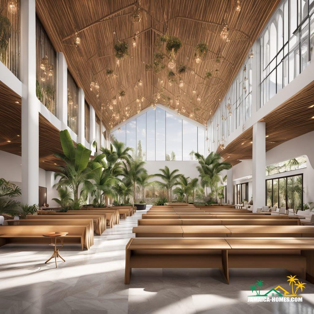 advanced visualization of the interior of The Lumina Basilica with vivid detail