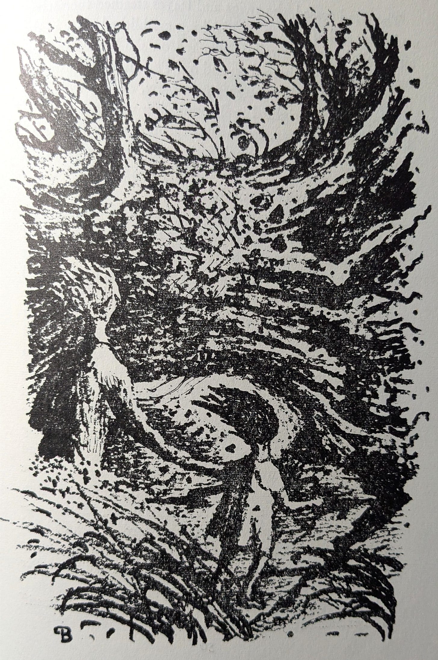Peter Boston illustration from Nothing Said by Lucy Boston