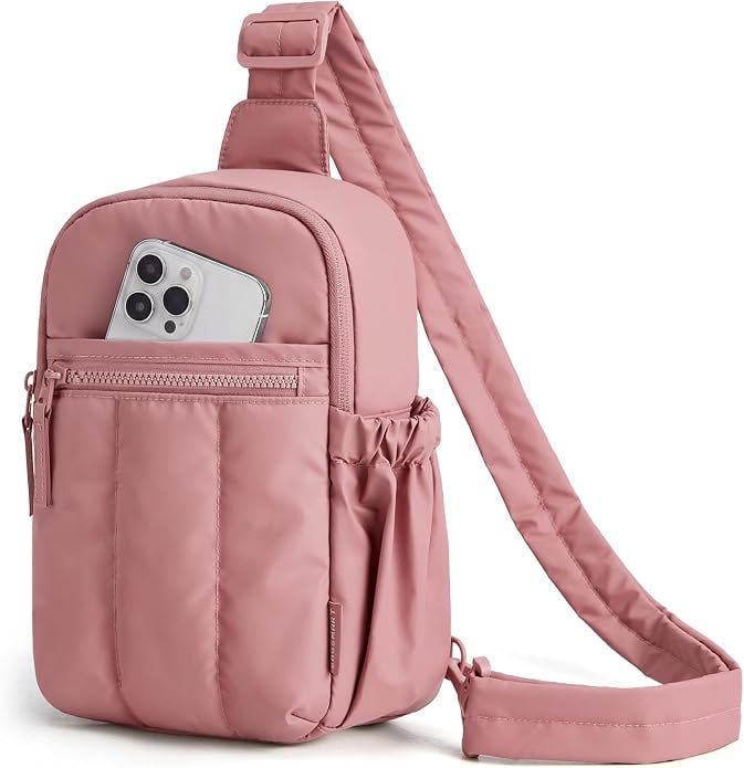 BAGSMART Small Crossbody Bags for Women, Puffer Sling Bag Fanny Packs | Quilted Hobo Handbag, Travel Purse for Daily Travel Hiking