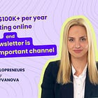 On her way to become a Substack bestseller as a solopreneur