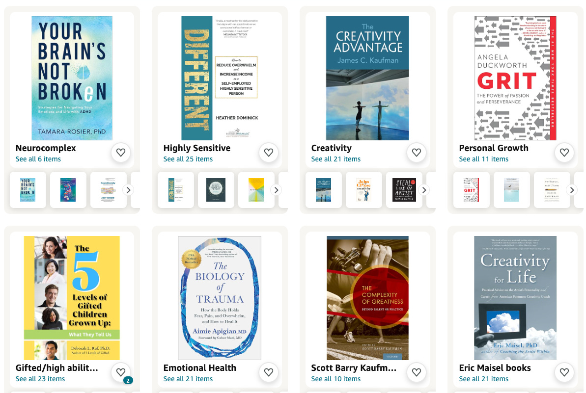 Books for supporting our creative life Books for supporting our creative life