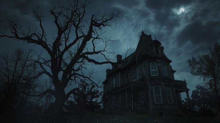 Free Haunted House Night Image - Haunted, House, Night | Download at  StockCake