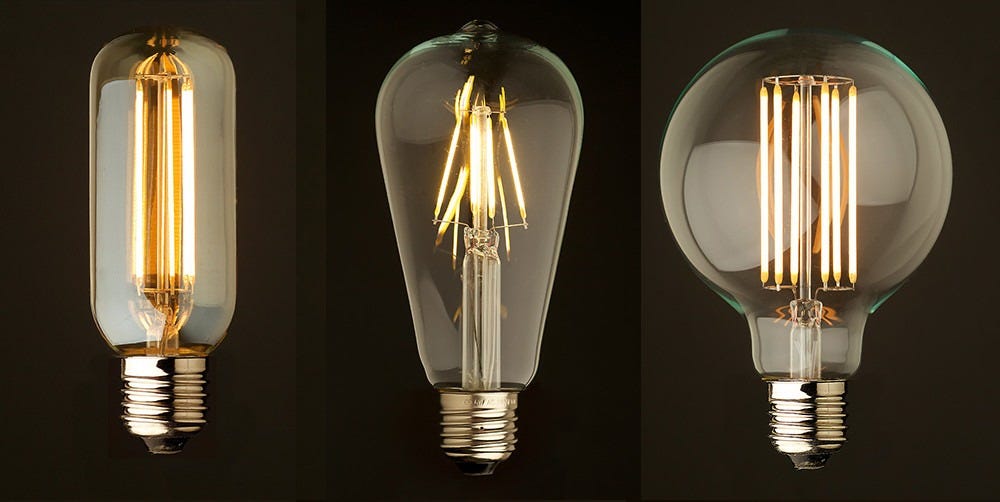 Vintage Filament LED Edison Bulb Dimmable E14 E27 Decorative Industrial  Lights | eBay UK