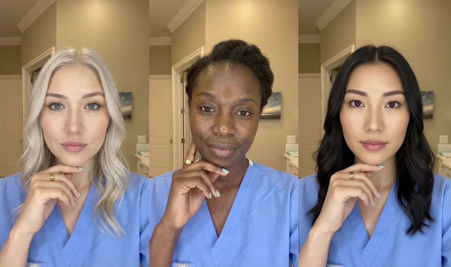 3 different models created with AI on ComfyUI for one