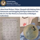 BREAKING: Third CCP-Linked Scientist Arrested for Smuggling Biological Material to University of Michigan Lab