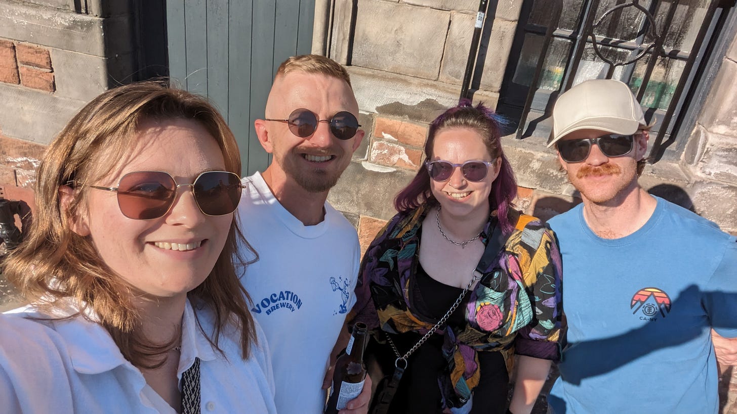 Selfie of Ellen Craig, Michelle and Daire