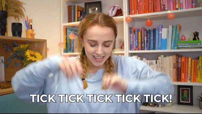 Hannah saying, "Tick, tick, tick, tick, tick"