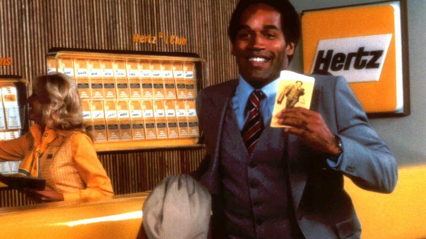 How Hertz Turned O.J. Simpson Into the 'Superstar in Rent‐a‐Car' - The New  York Times