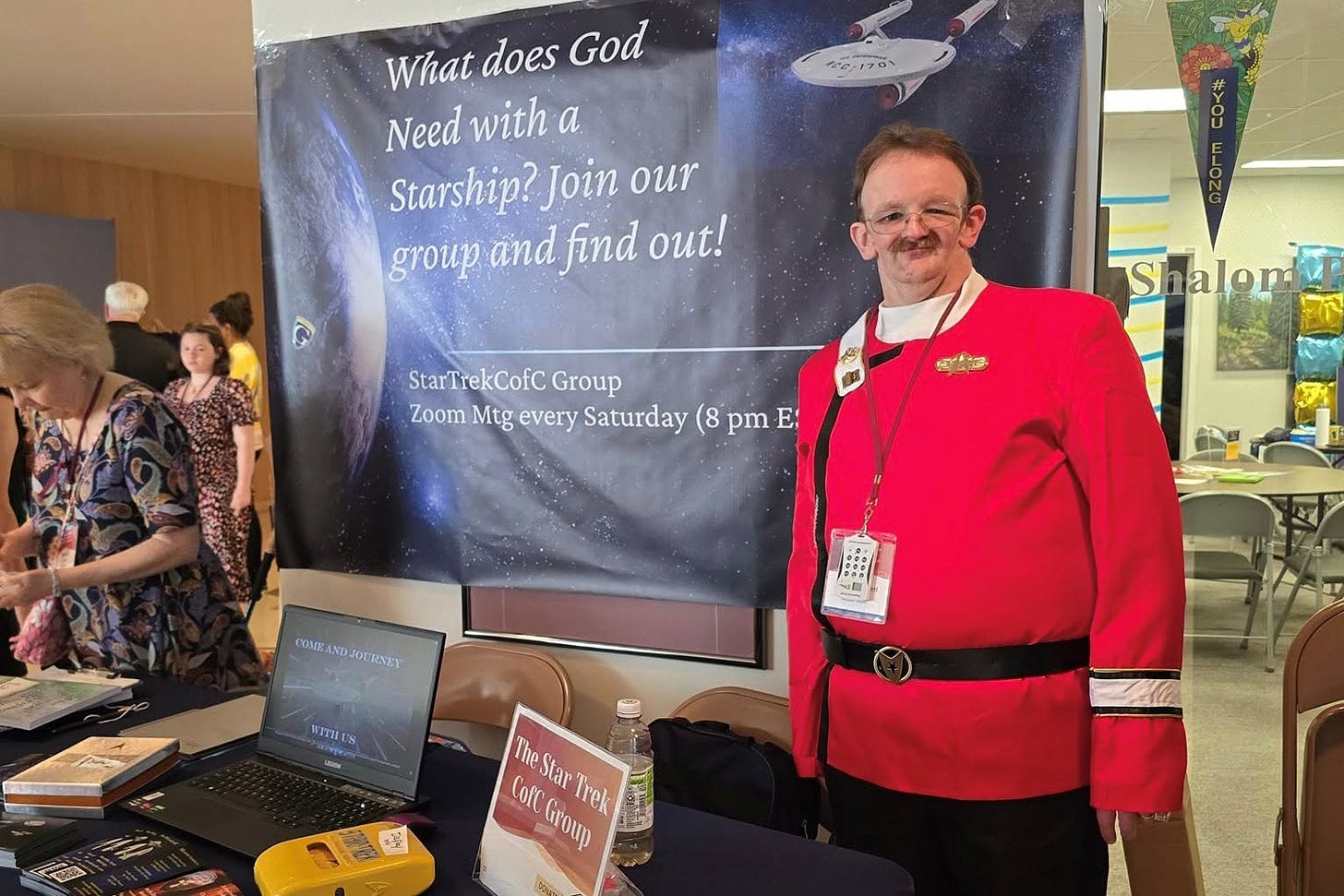 Star Trek table at Community of Christ’s 2025 World Conference