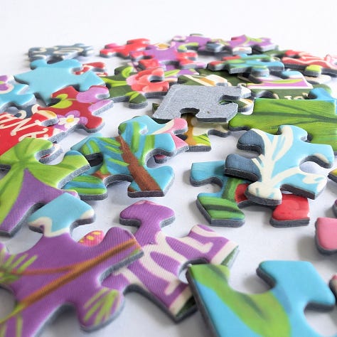 RoseArt Flower Map Jigsaw Puzzle