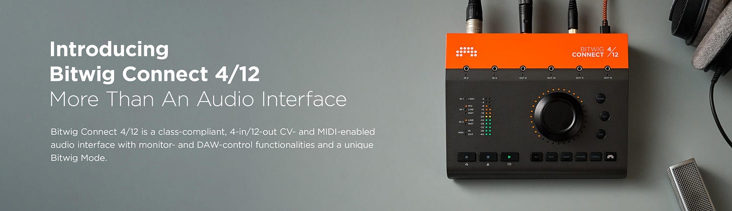 Bitwig Connect banner image at Audio Blob