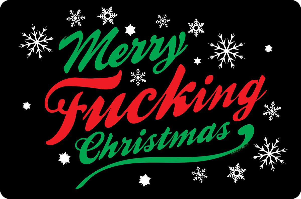 Merry Fucking Christmas Greet Tin Card - Buy Online at Grindstore.com