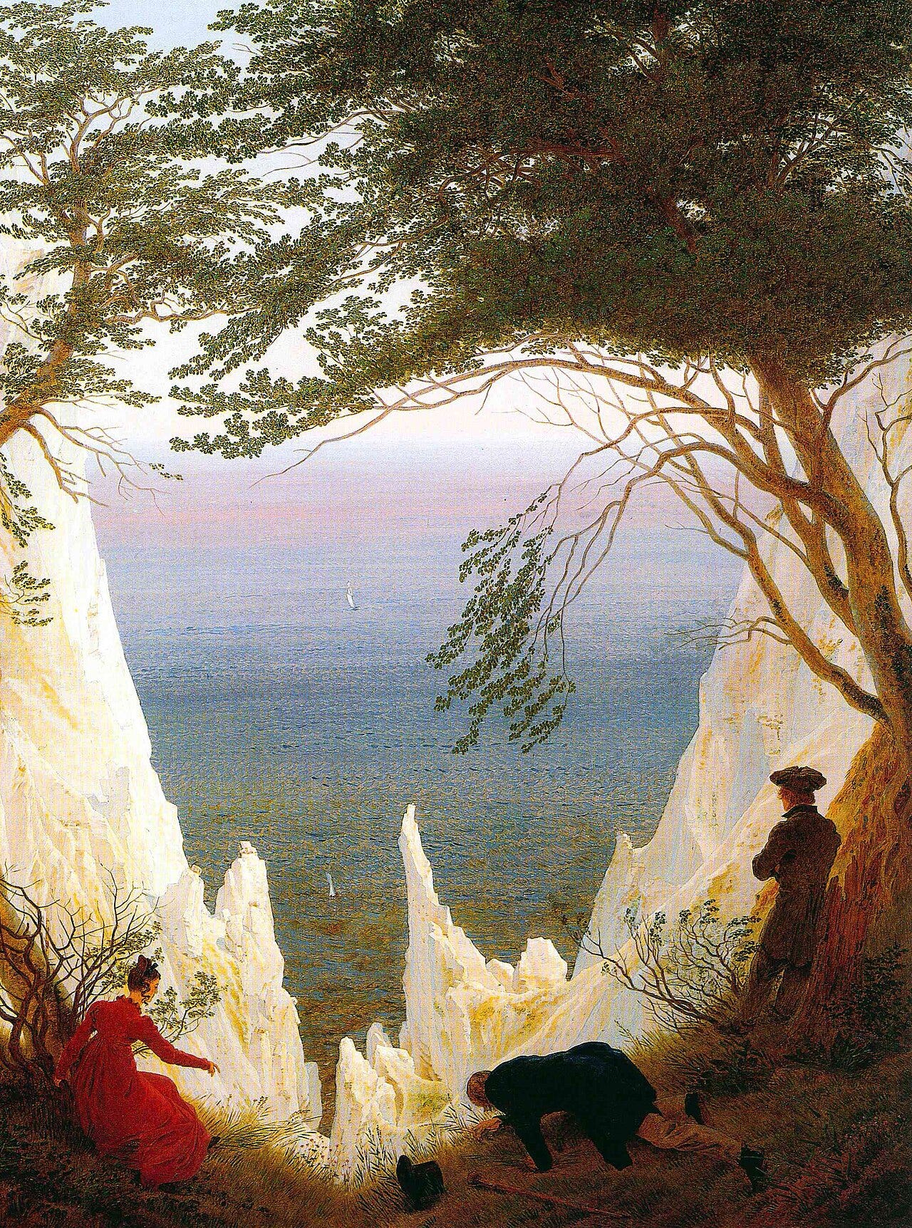 Caspar David Friedrich, Chalk Cliffs on Rügen, about 1818 Caspar David Friedrich, Chalk Cliffs on Rügen, about 1818