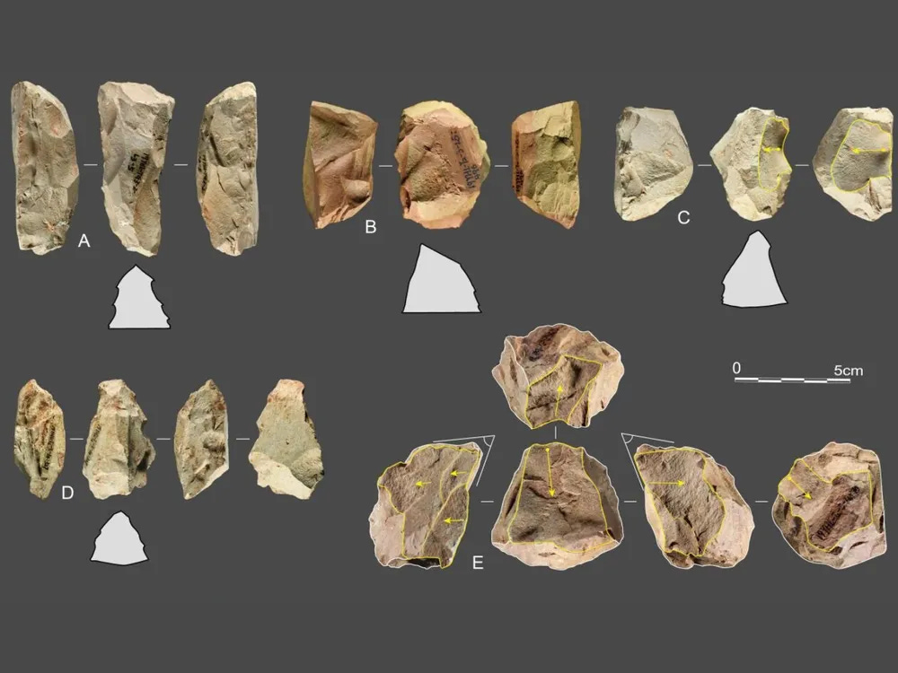 The Quina technology discovered in East Asia.