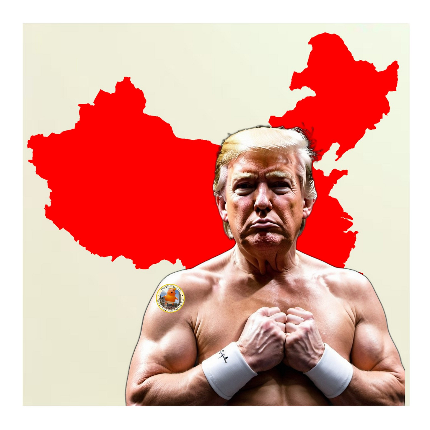 Trump thumping his AI-beefed up chest against China backdrop Trump thumping his AI-beefed up chest against China backdrop